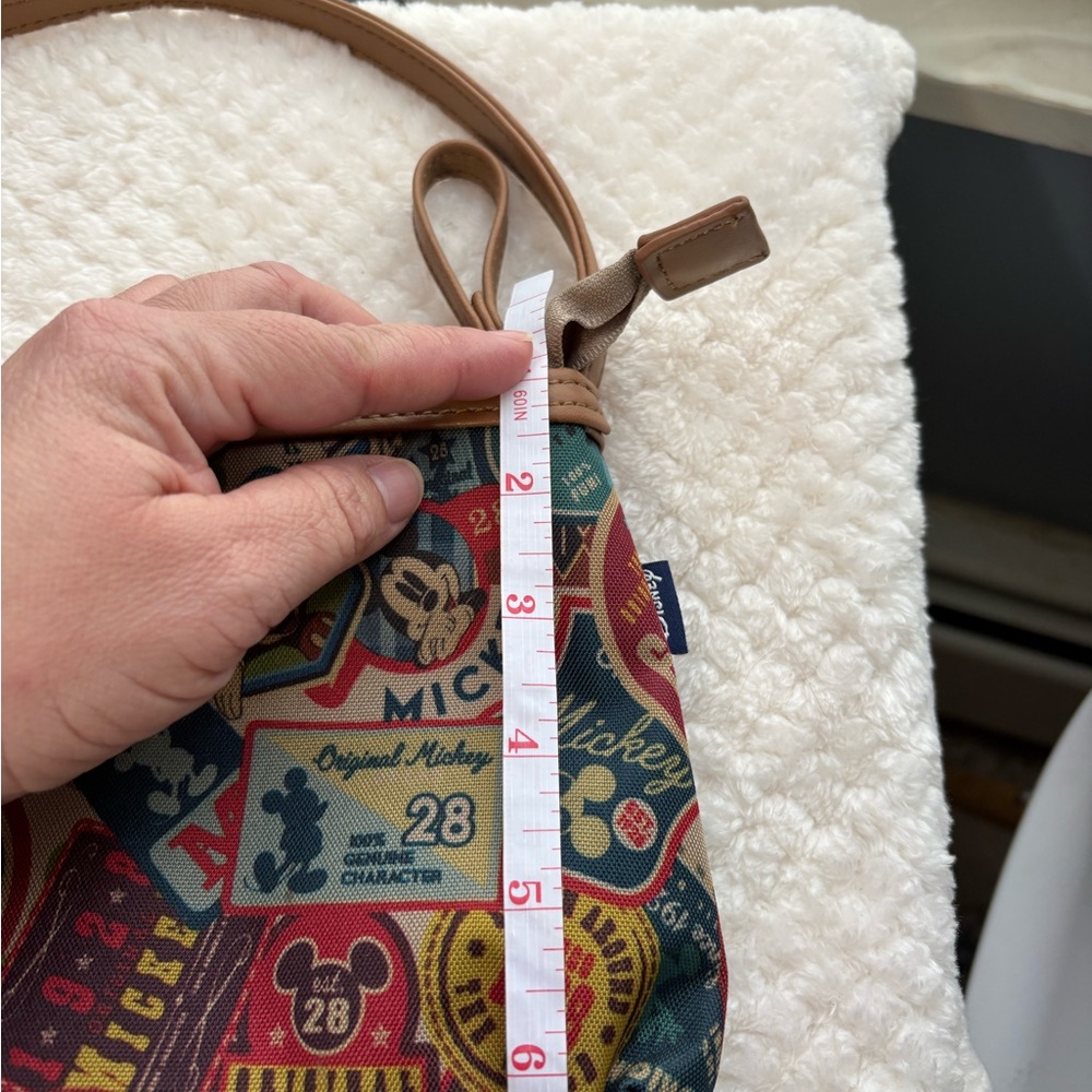 Disney Multicolor Mickey Patchwork Crossbody with… - image 8